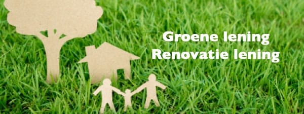 Verschil groene lening en renovatielening?